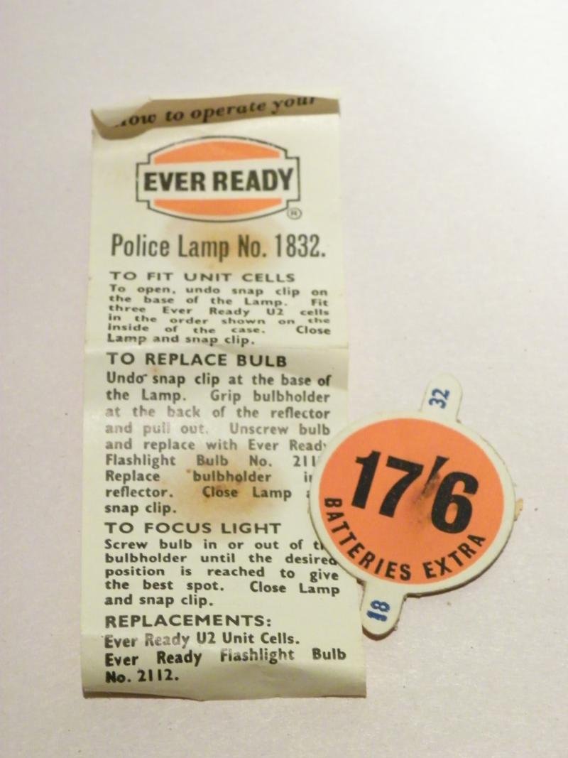 New & Boxed Vintage Ever Ready Police Lamp Torch — image 4