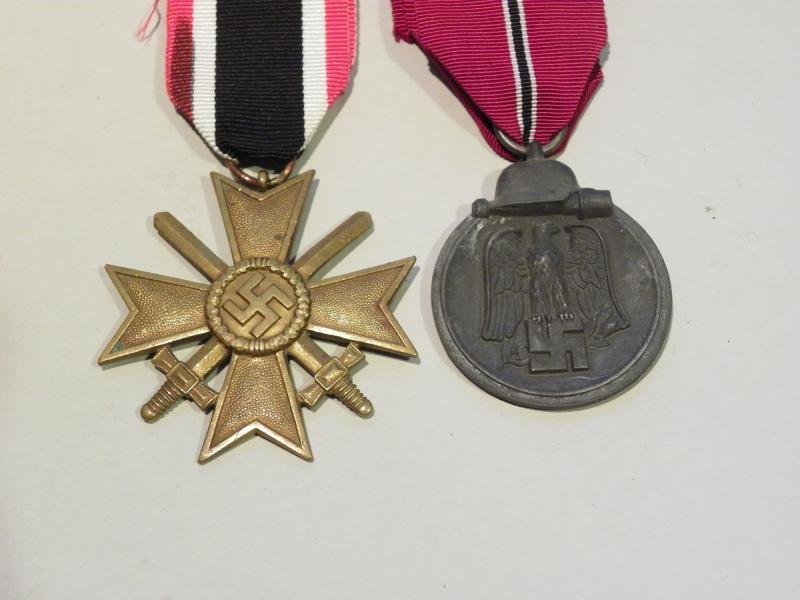 WW2 German Medal Pair Flack Battery Artillery. — image 2