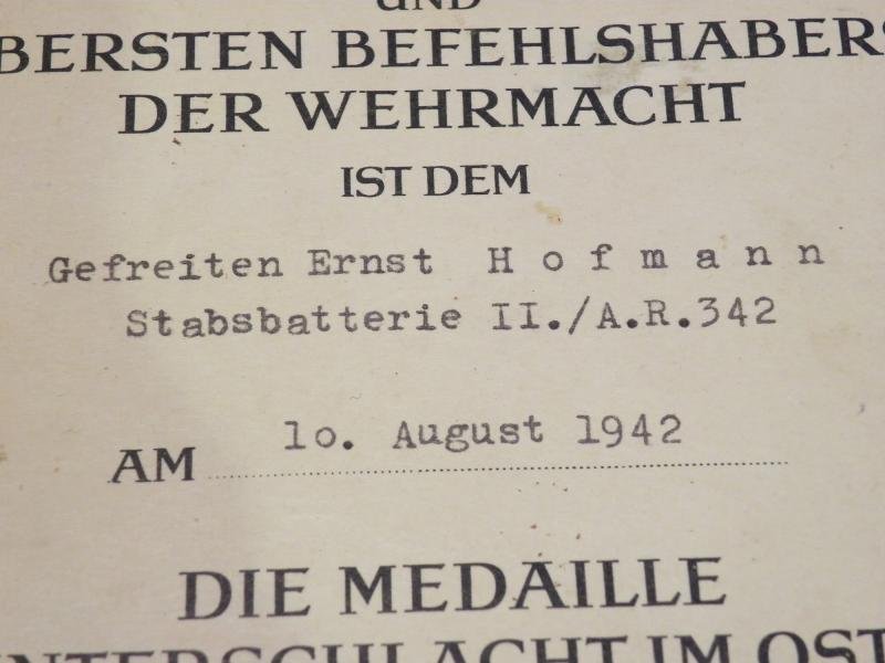 WW2 German Medal Pair Flack Battery Artillery. — image 6