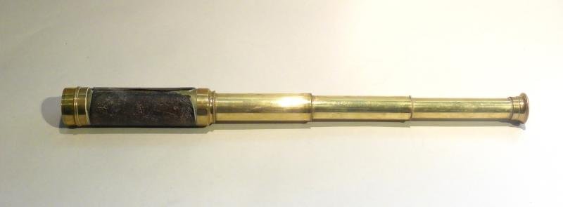 Late 19th/early 20thC Naval Midshipman's 3 Draw Telescope — image 2