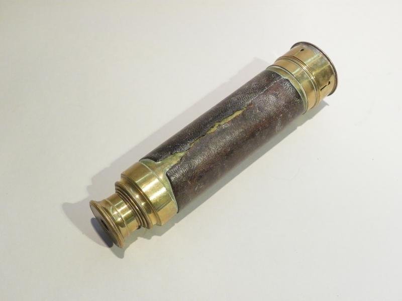 Late 19th/early 20thC Naval Midshipman's 3 Draw Telescope — image 4