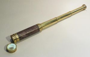 Late 19th/early 20thC Naval Midshipman's 3 Draw Telescope