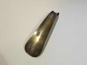 Victorian Era Solid Brass Shoe Horn – Queen's Crown