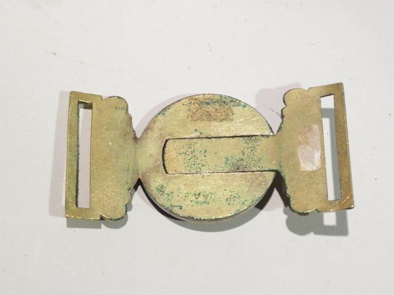 Superb Victorian Gilt Brass & Silver HAC Officers Belt Buckle. — image 4