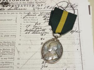 George V Territorial Efficiency Medal to Sotheran 6th West Yorkshire …