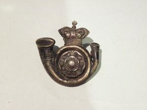 Victorian Kings Own Yorkshire Light Infantry Pagri Badge.