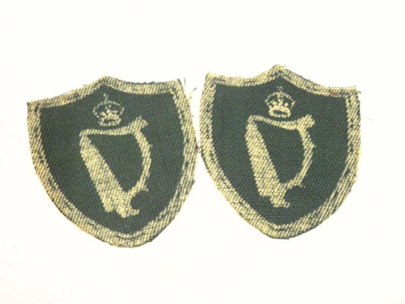 Pair WW2 Northern Ireland District Cloth Badges. — image 2