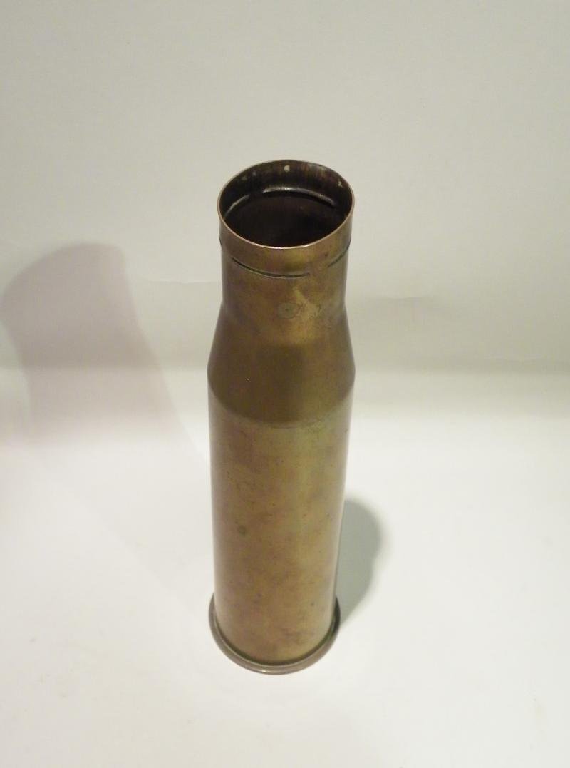 WW2 Dated 1943 United States M16 37mm Brass Shell Case — image 2