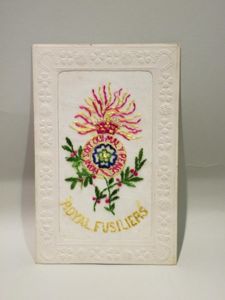 WW1 Era Silk Post Card – Royal Fusiliers