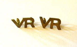 WW2 RAF Volunteer Reserve Collar Badges.