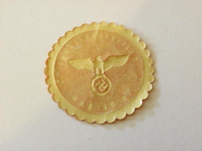 WW2 Era German Police Embossed Paper Stamp. — image 3