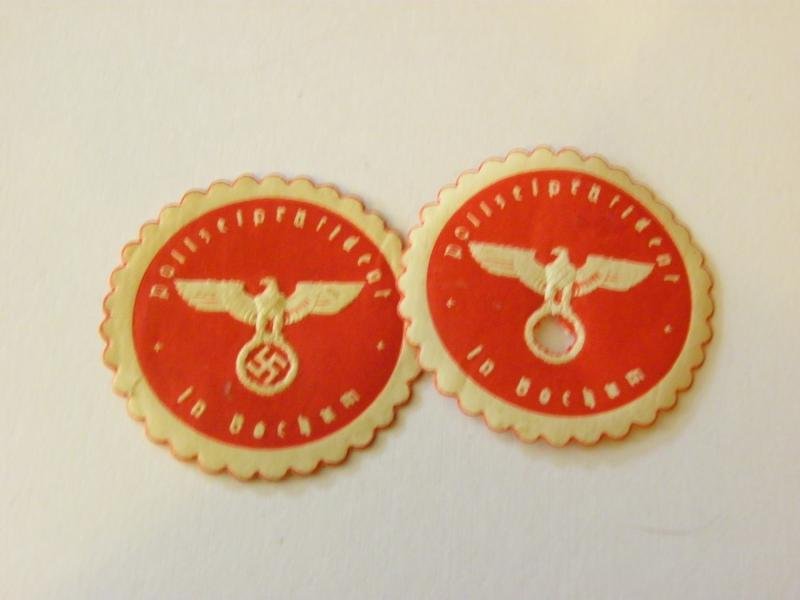 WW2 Era German Police Embossed Paper Stamp. — image 4