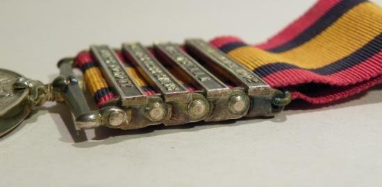 Superb 4 Bar QSA Medal to Walker Border Regiment. — image 7