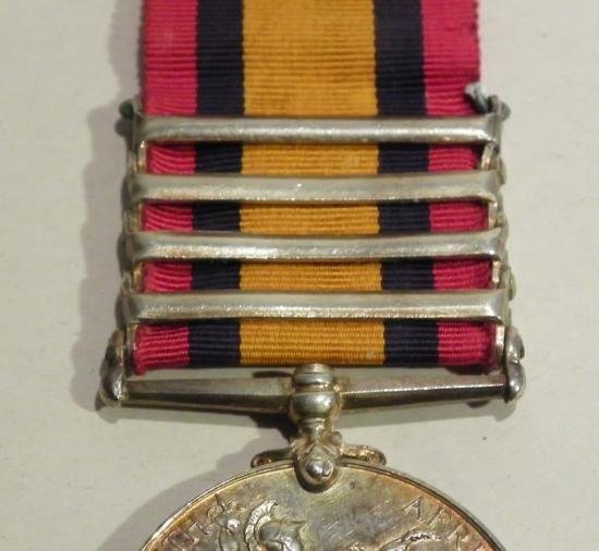 Superb 4 Bar QSA Medal to Walker Border Regiment. — image 8