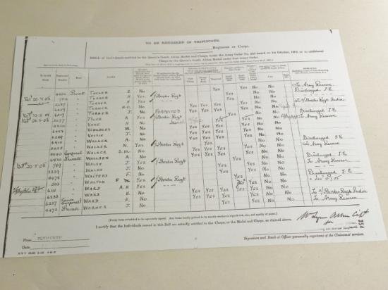 Superb 4 Bar QSA Medal to Walker Border Regiment. — image 9