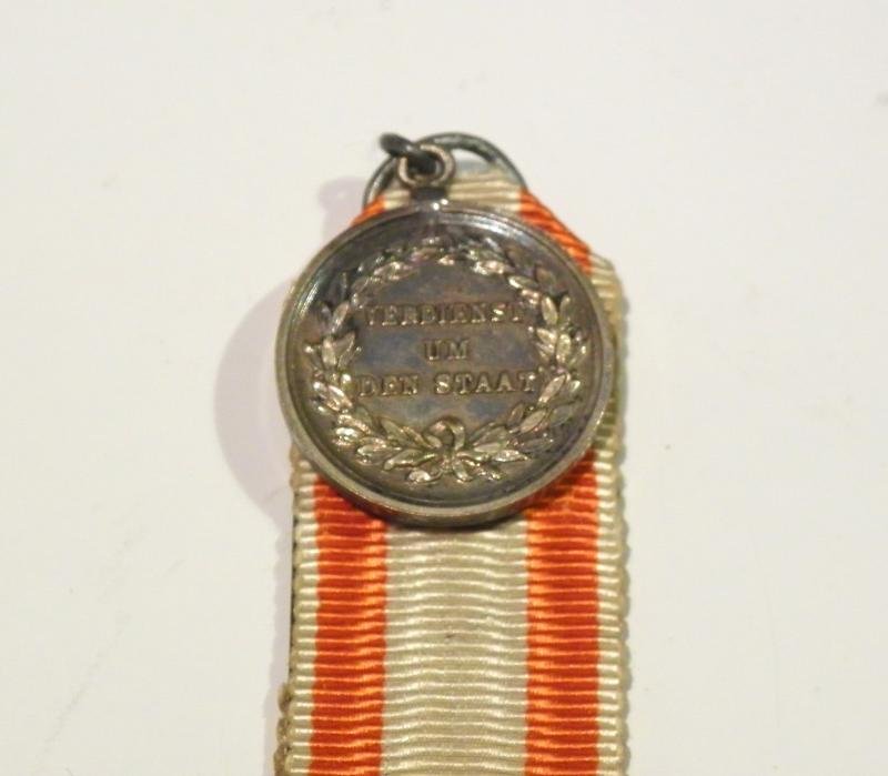 Rare 19th Century Prussian General Medal of Honour Miniature Medal. — image 3