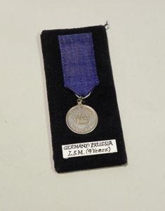 Scarce Prussian 9 year Long Service Miniature Medal