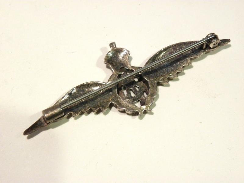 WW2 Era Sterling Silver RAF Sweetheart Brooch — image 3