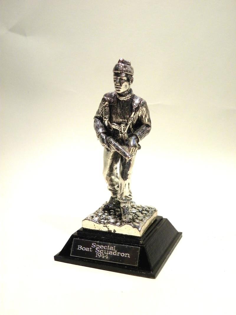 Royal Hampshire Art Foundry Silver Plated Figure – Special Boat Squadron 1944 — image 2