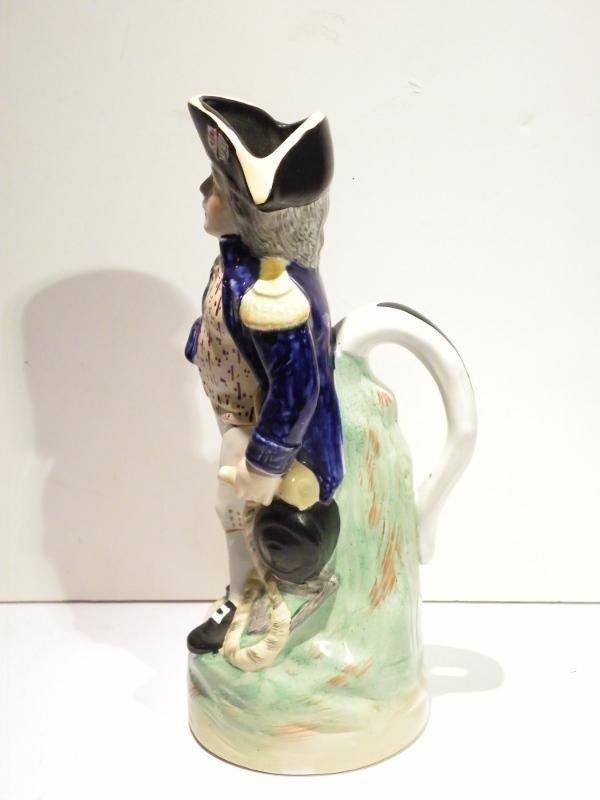 19thC Staffordshire Pottery Nelson Toby Jug — image 2