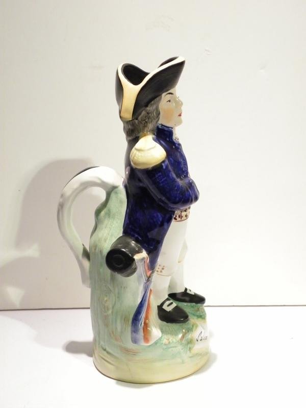 19thC Staffordshire Pottery Nelson Toby Jug — image 3