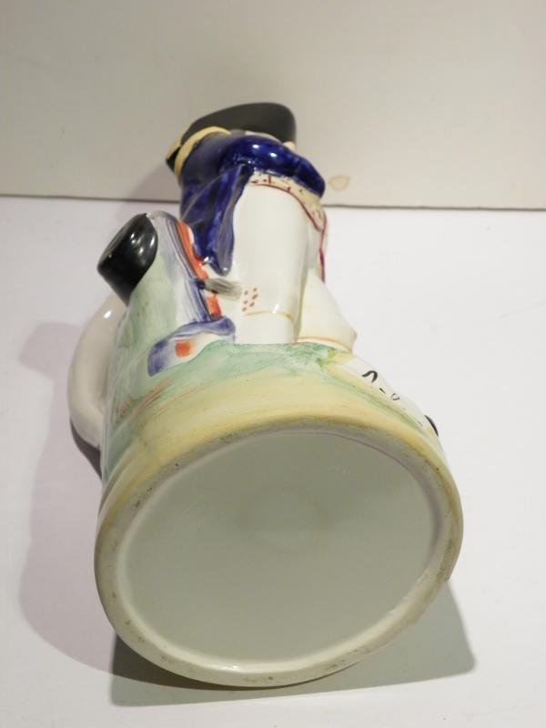 19thC Staffordshire Pottery Nelson Toby Jug — image 5