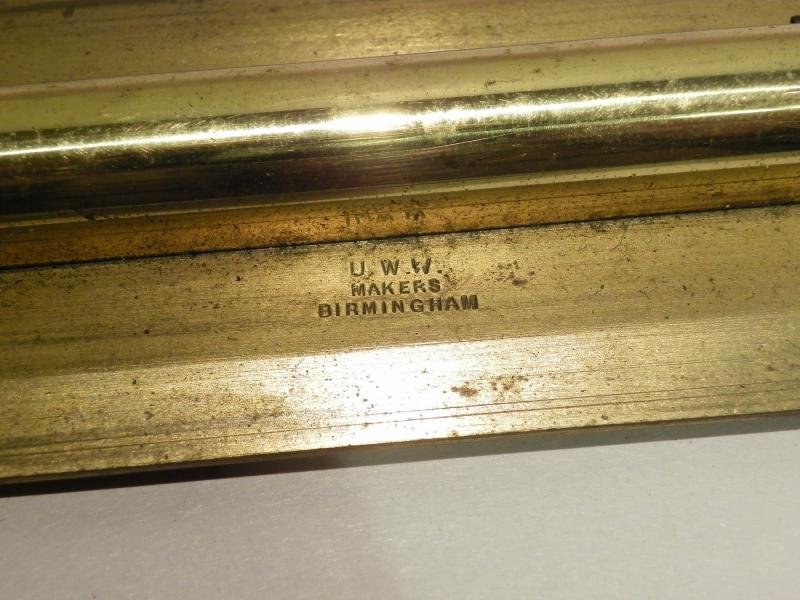 Vintage Cased large Cartographers Rolling Brass Rule UWW Birmingham — image 3