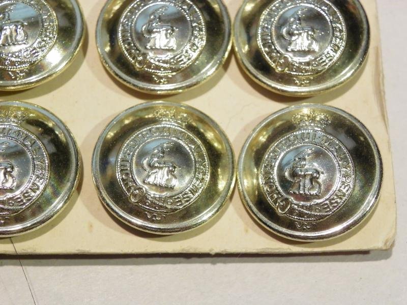 Vintage Warwickshire Regiment set of 19/25 Anodised Buttons – Firmin — image 2