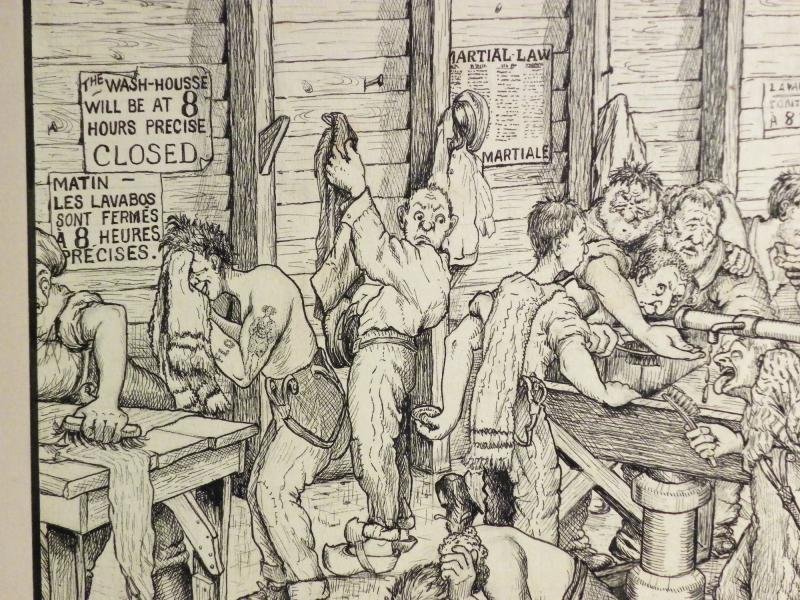 WW1 Era Satirical Print – Souvenir of Captivity at Munster 1914-1918 by Julius Adams — image 3