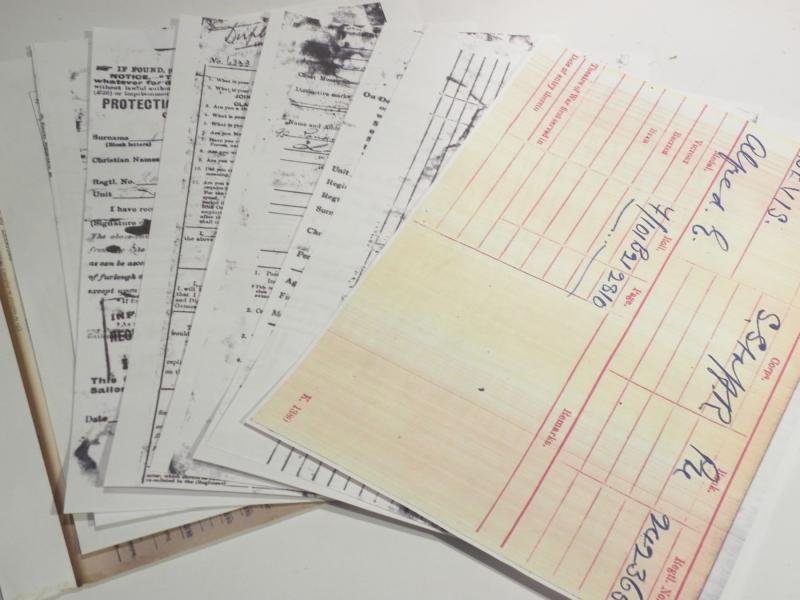 WW1 Medal Pair to Bevis South Staffordshire Regiment. — image 6