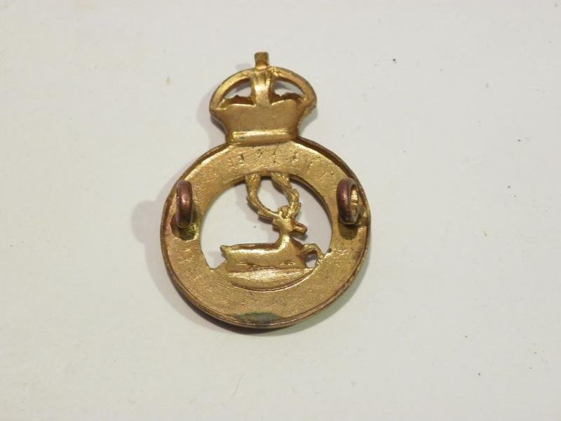 Hertfordshire Territorial Regiment Cap Badge. — image 2