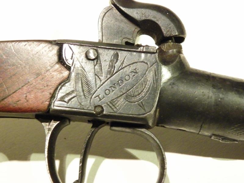 19th Century Percussion Pocket Pistol by Briscoe of London. — image 4