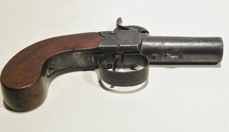 19th Century Percussion Pocket Pistol by Briscoe of London. — image 5