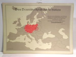 Rare WW2 German Hitler Youth Training and Information Map – …