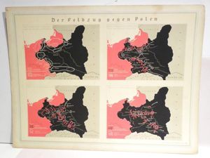Rare WW2 German Hitler Youth Training and Information Map – …