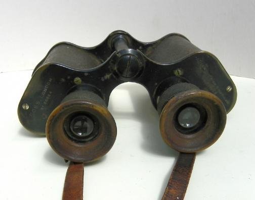 WW1 Era Ross Binoculars in Leather Case — image 3