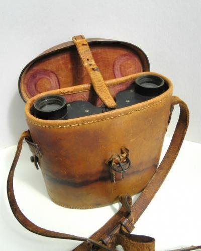 WW1 Era Ross Binoculars in Leather Case — image 7