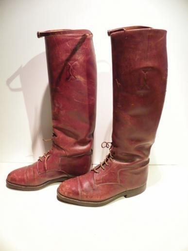Good Pair of WW1 Era Cavalry Officers Leather Boots — image 2