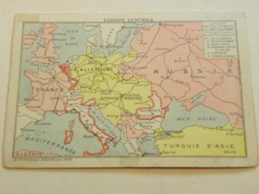 WW1 Era French Military Fold Out Map of Europe Postcard — image 4
