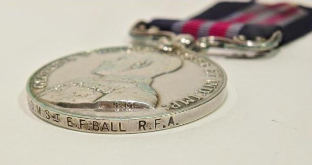 Scarce WW1 MM to BQMS RFA for Mesopotamia. — image 5