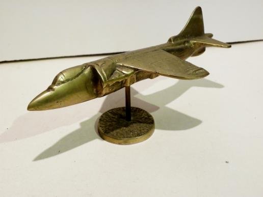 Vintage Brass Harrier Jump Jet — image 2