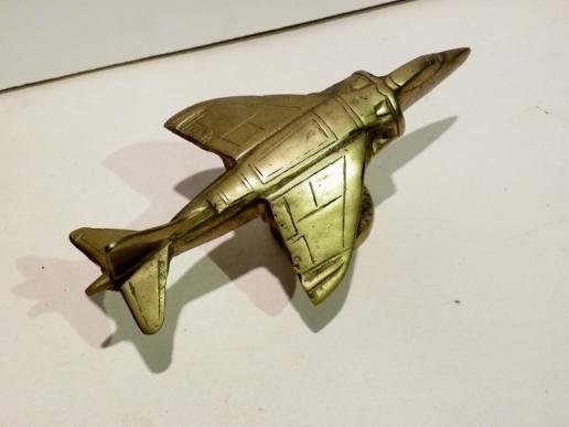 Vintage Brass Harrier Jump Jet — image 3