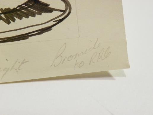 Mid 20th Century Original Pen and Ink Civil War Drawings with Certificate — image 5