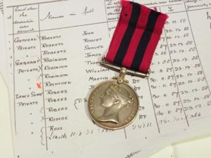 1854-95 Indian General Service Medal to Cheshire Regiment.