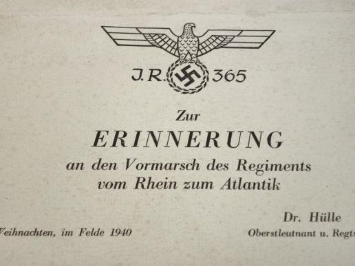 Very Interesting and Scarce WW2 German Christmas Message to Elite Regiments — image 2