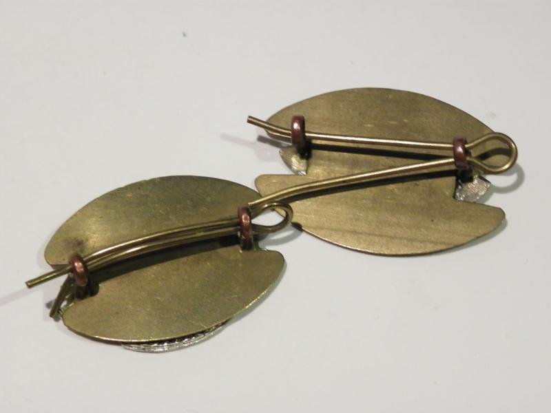 Pair of Vintage St John Ambulance Collar Badges with Backing Plates — image 3