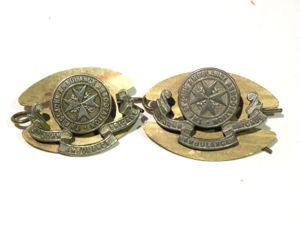 Pair of Vintage St John Ambulance Collar Badges with Backing …