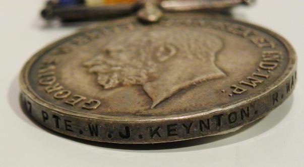 Death Plaque & Pair to Keynton Berks / Warwick Reg. 1st Day Casualty Amiens 1918. — image 3