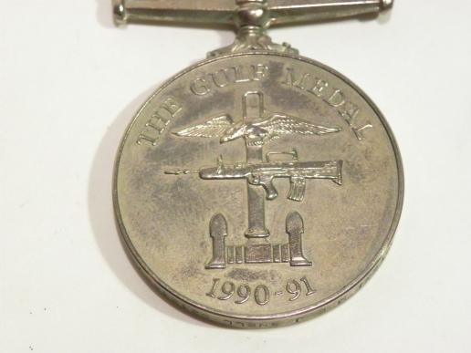 Gulf War Medal & Clasp & Medals to Snell Royal Navy. — image 5
