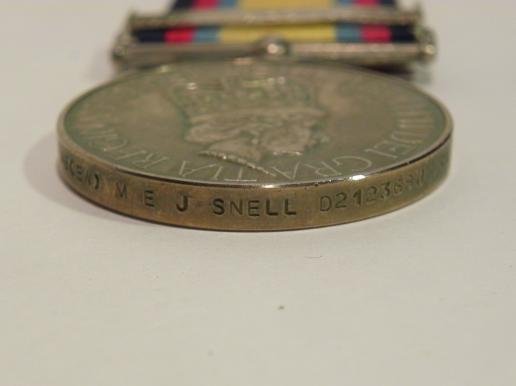 Gulf War Medal & Clasp & Medals to Snell Royal Navy. — image 7